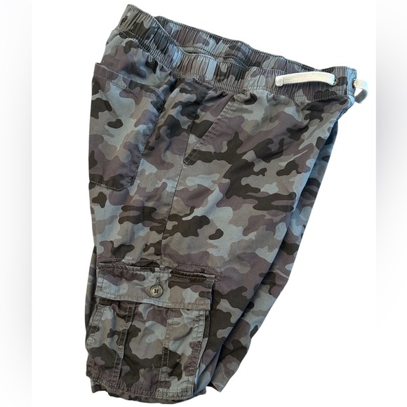 Cat & Jack Target Boys XL 16 Draw String Elastic Waist Camo Cargo Shorts - Picture 3 of 7